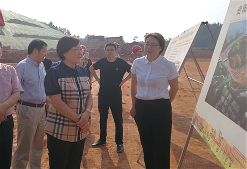 资阳市政协主席陈莉萍调研娇子大道西延线建设项目